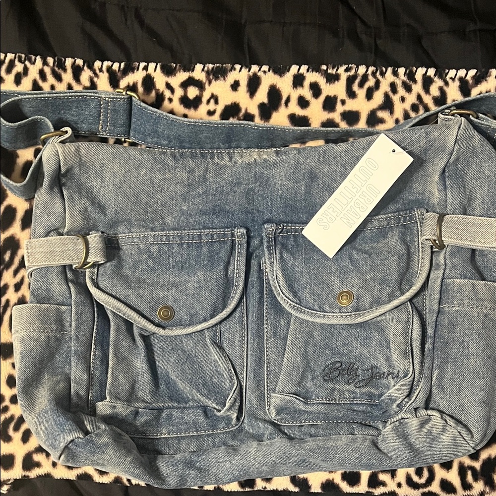 👜🕶️ Urban Outfitters denim cross body bag, wristlet & sunglasses 🕶️👜